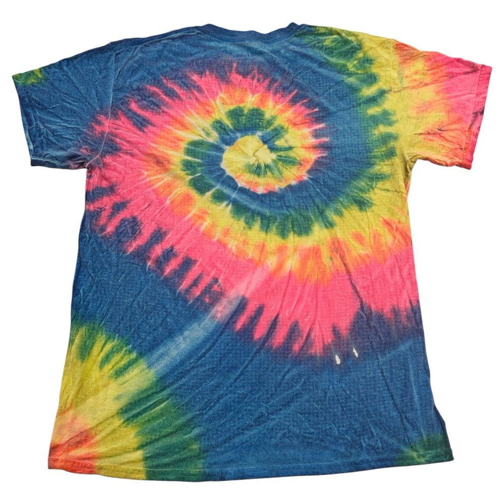 Rick & Morty Get Schwifty T-Shirt Men's Medium Tie Dye Adult Swim Cartoon Ripple - Picture 2 of 8